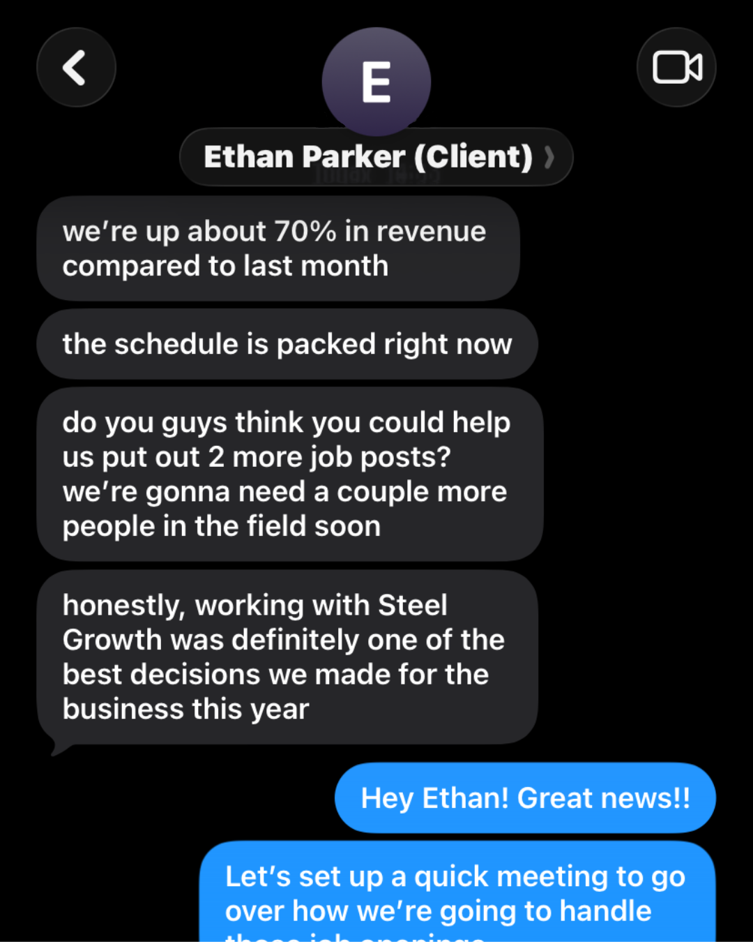 Client result