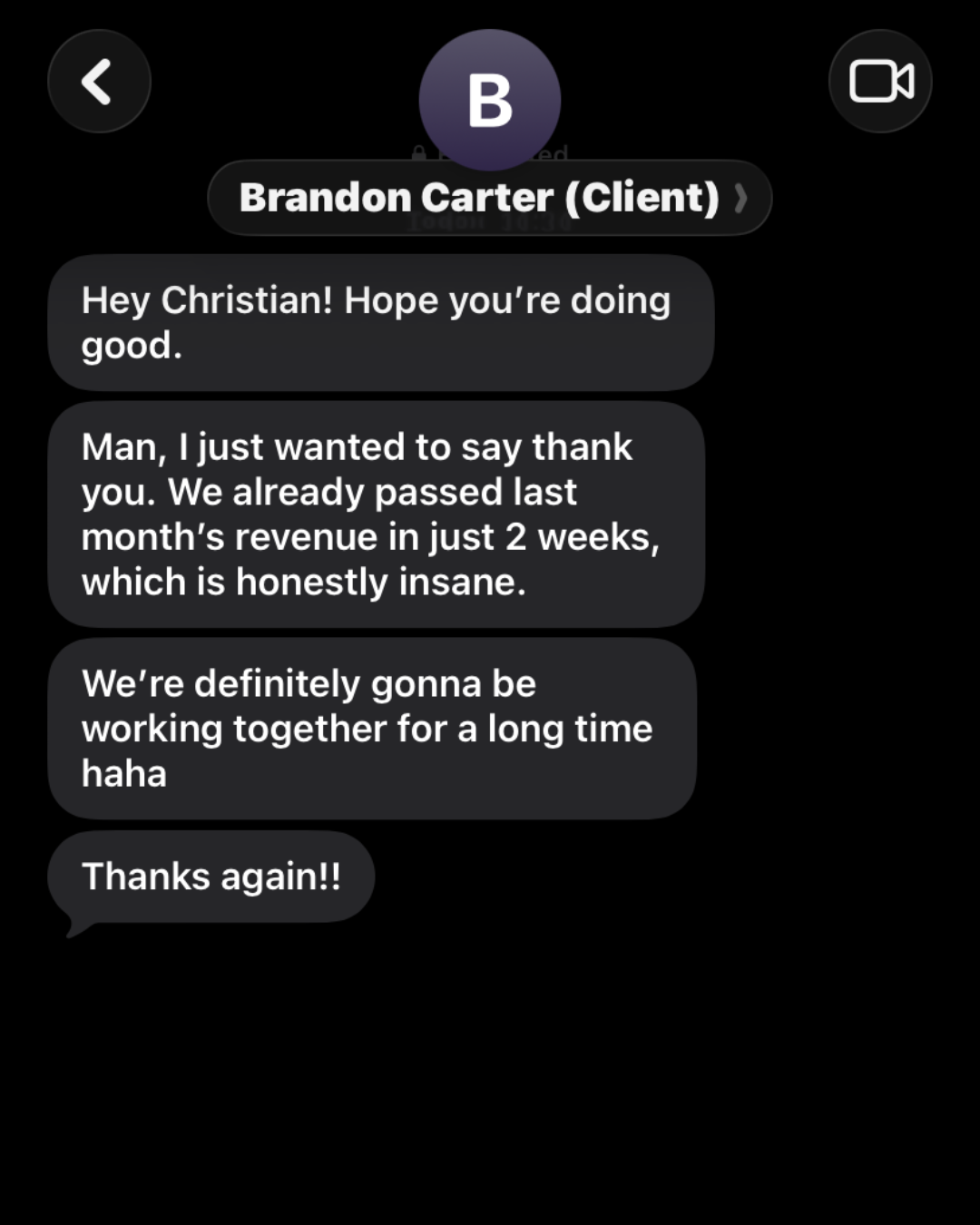 Client result
